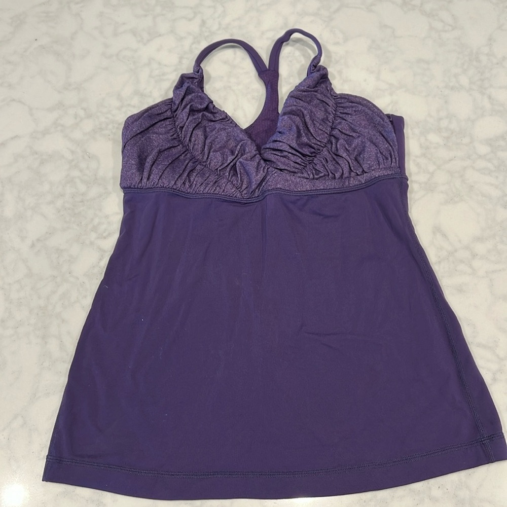 Lululemon built in bra sports tank size 8